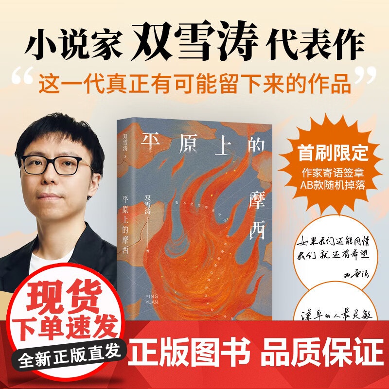 平原上的摩西 双雪涛著 著 现代/当代文学文学 电影《平原上的火焰》《我的朋友安德烈》原著 正版图书籍 新星出版社高清大图