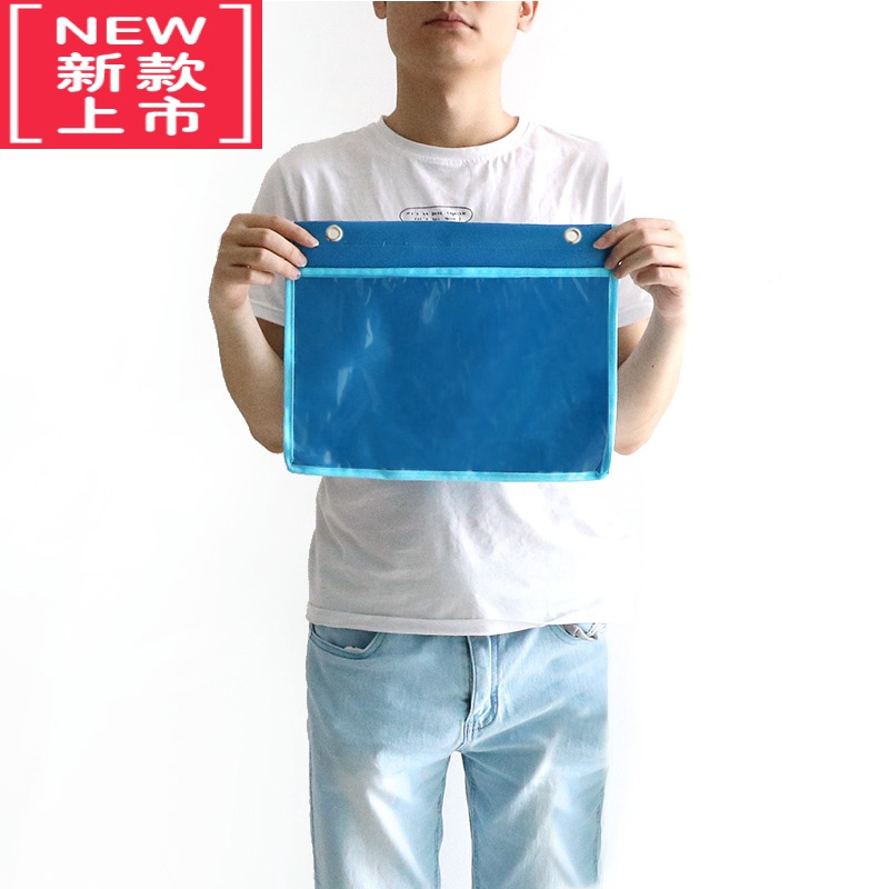 可莉允幼儿园挂袋A4作品展示袋牛津布防水绘本收纳耐磨图书阅读区收纳袋