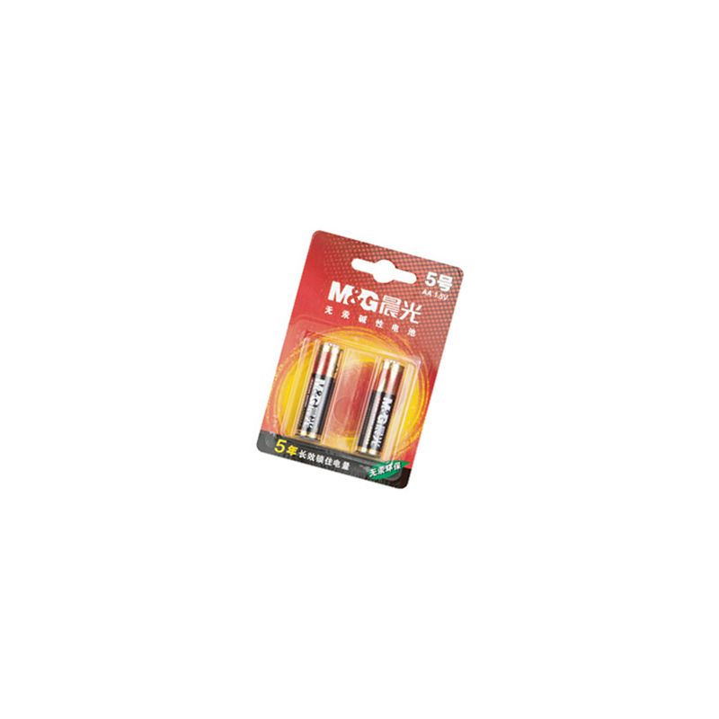 晨光(M&G)电池五号七号电池儿童玩具遥控器鼠标电池5号7号无汞碱性计算器电池办公用品 ARC92554(5号 2粒装)高清大图