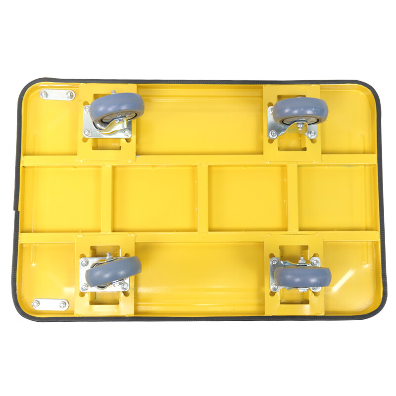 冰禹静音万向轮加厚手推车家用多功能储物购物车大容量可折叠设计高清大图