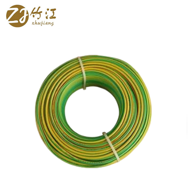 竹江 阻燃电源线黄绿色 ZR-RVV7*0.52-450/750V 米高清大图