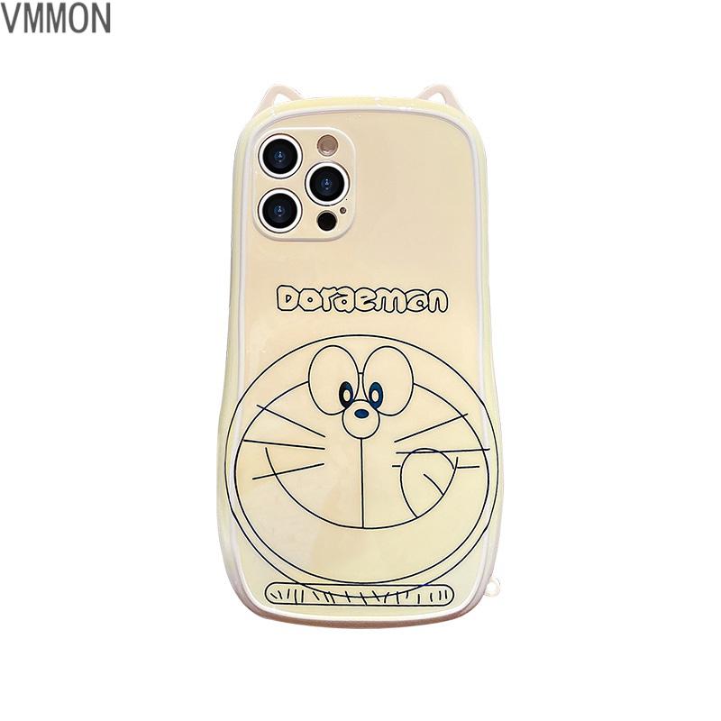 VMONN适用于苹果13手机壳哆啦A梦12ProMax潮牌蓝光猫耳朵iPhone12全包保护套13ProMax抖音同款1高清大图