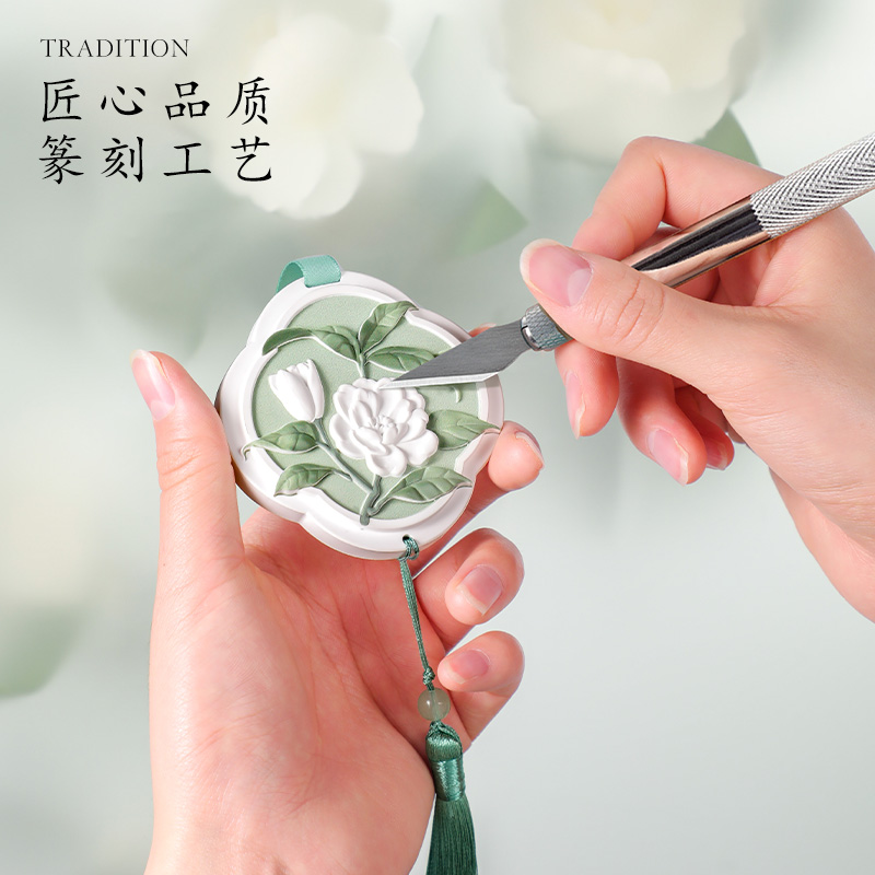 石膏香薰挂件家用室内衣柜清新留香国风浮雕大橘大利车载摆件高清大图