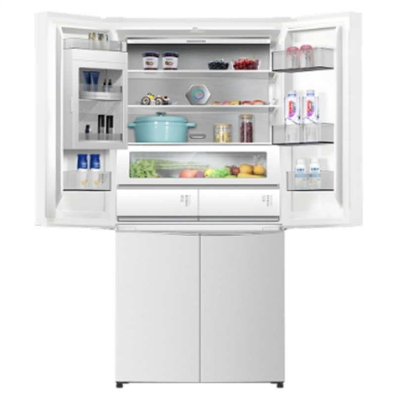 晶弘十字对开门冰箱 518L 全域养鲜 除菌净味 BCD-518WIPSG/肤感白高清大图