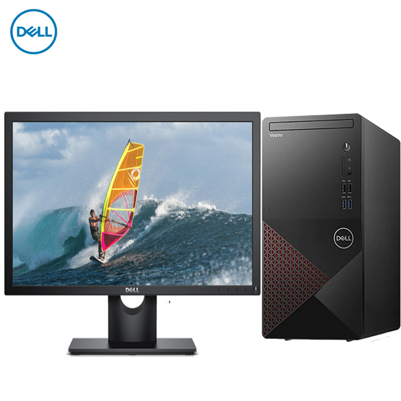 戴尔(DELL)成就3881 全新英特尔® 十代处理器 商用办公 家用娱乐台式机电脑 21.5英寸屏定制(Intel i5-10400 8GB 1TB+128GB 集显)