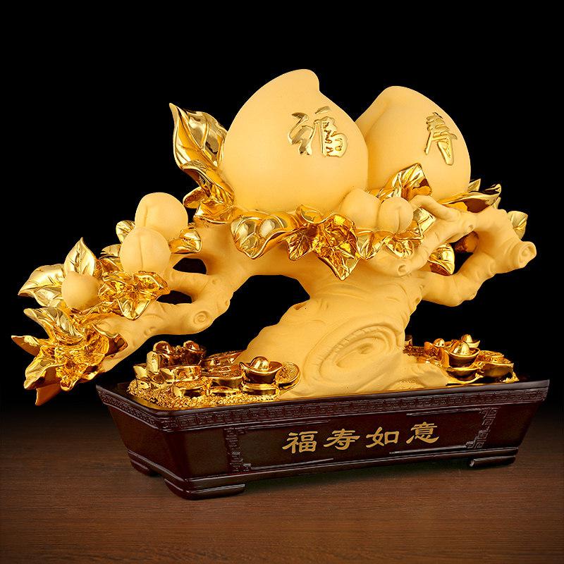 家柏饰(CORATED)寿桃摆件送长辈老年人的实用生日爷爷奶奶80大寿礼品祝寿贺寿高清大图