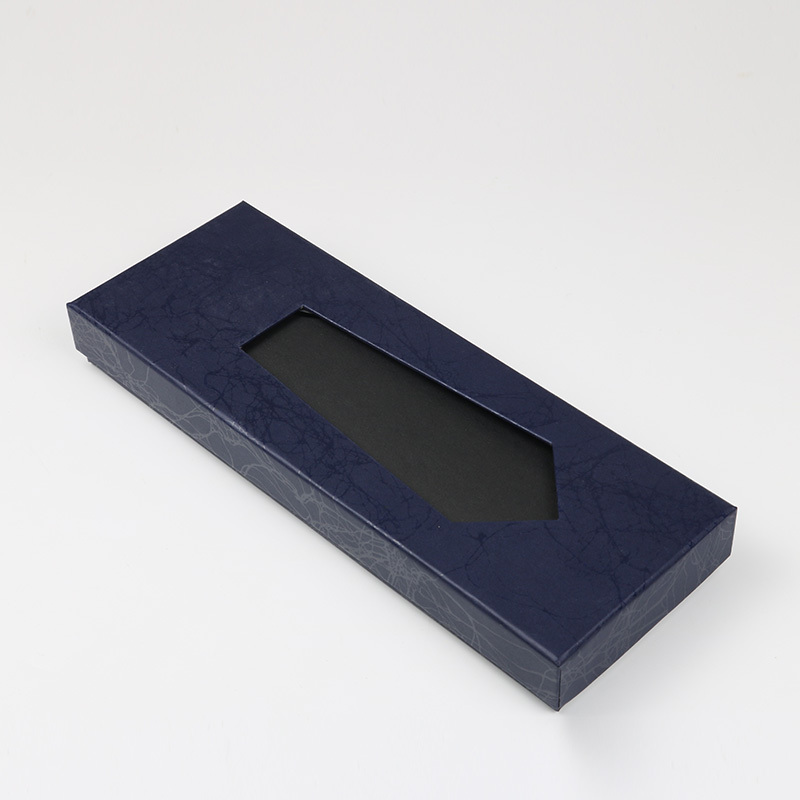 盛世尼曼领带盒子装礼物品收纳盒蓝色黑色正长方形盒高端礼盒包装盒