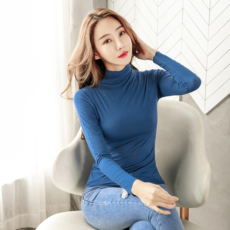 班俏banqiao色长袖女秋季薄款宽松纯色港风设计感小众简约韩版百搭