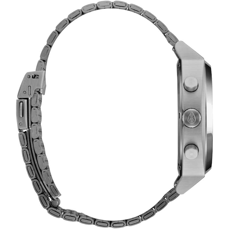 Nixon男士机械计时防水表表盘不锈钢表带高清大图