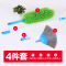[俞兆林]鸡毛掸子家用+伸缩杆+叉头/扫帚头可伸缩弯曲除尘扫灰 褐色 不带伸缩杆