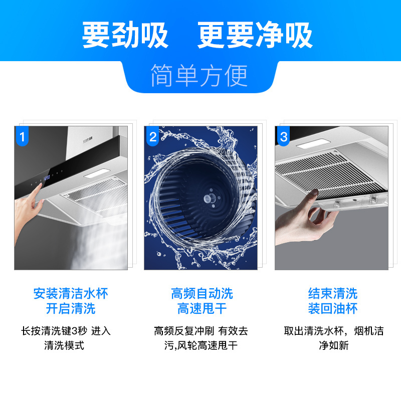 华帝百得(BEST)抽吸油烟机单机大吸力家用单烟机脱排烟机欧式DY50高清大图