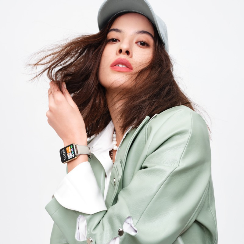 华为/HUAWEI WATCH FIT 2 智能手表运动手表 时尚款 月光白真皮表带 心率血氧压力睡眠监测 专业健康 1.74英寸高清焕彩全面屏 蓝牙通话 10天长续航