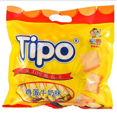 丰灵(TIPO)鸡蛋牛奶面包干153g