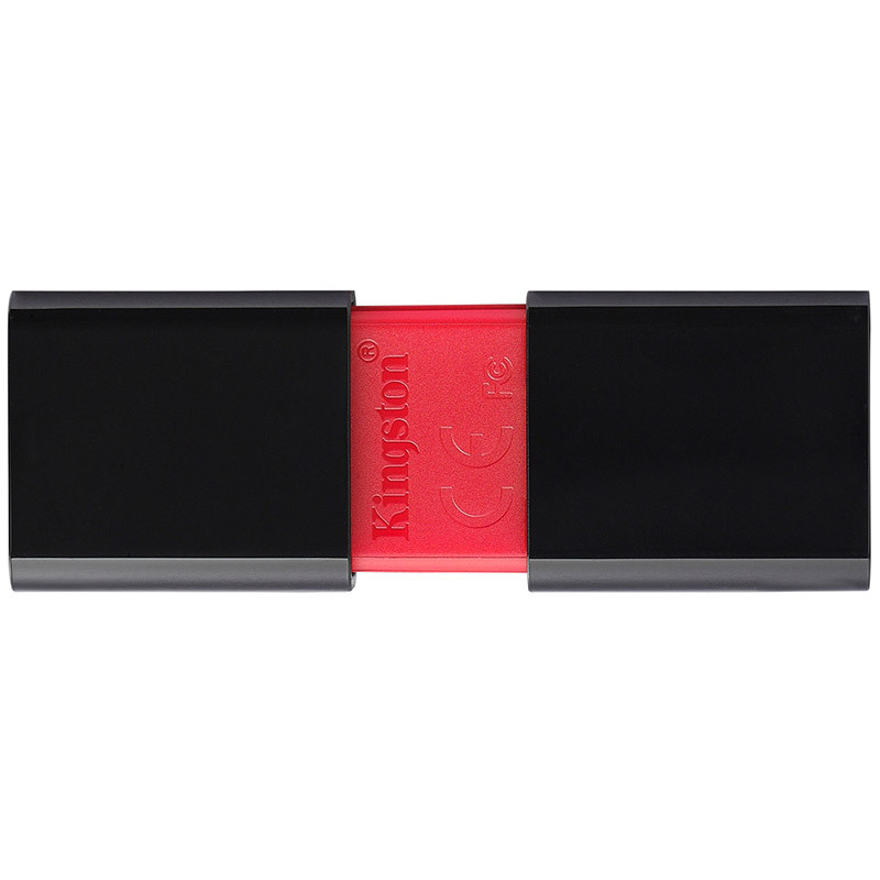 金士顿(Kingston)DT106优盘16GB u盘USB3.1高速车载电脑学生办公创意u盘 16g推拉U盘黑红新款