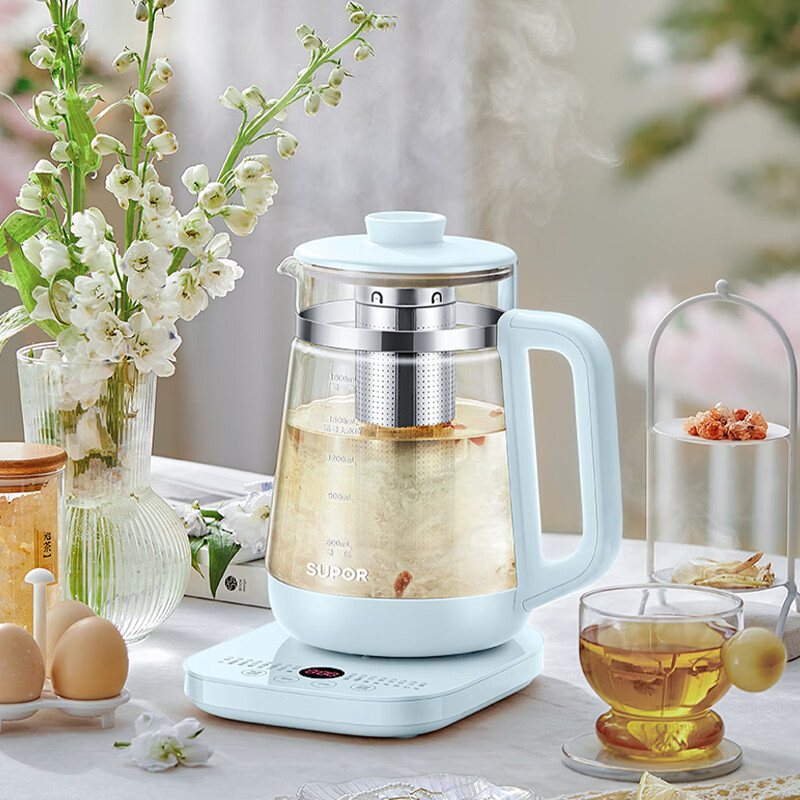 苏泊尔养生壶1.8L大容量煮茶器花茶壶316L茶壶SW-18Y10