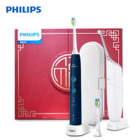 飞利浦(Philips)口腔护理礼盒HX6851/BP电动牙刷+洁牙器 31000转/分声波震动式牙刷 一喷即净清洁套装