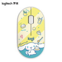 罗技(Logitech G)Pebble无线蓝牙静音鼠标 鹅卵石造型大耳狗玉桂狗IP款 甜品屋大耳狗 电池款