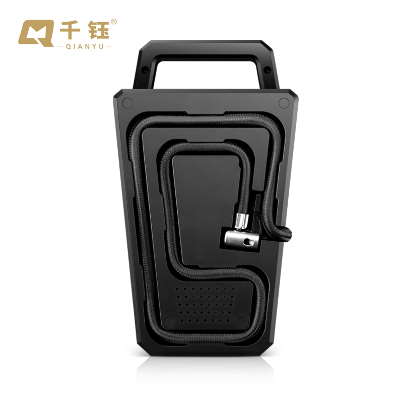 千钰车载充气泵小轿车便携式汽车电动轮胎多功能12v加气泵车用打气筒 数显预设胎压款[充满自动停+快速充气]
