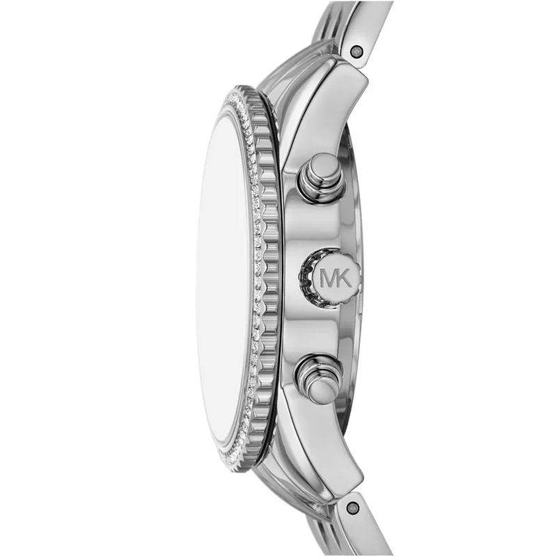 Michael Kors 女士石英计时蓝盘不锈钢腕表mm商务休闲防水潮款高清大图