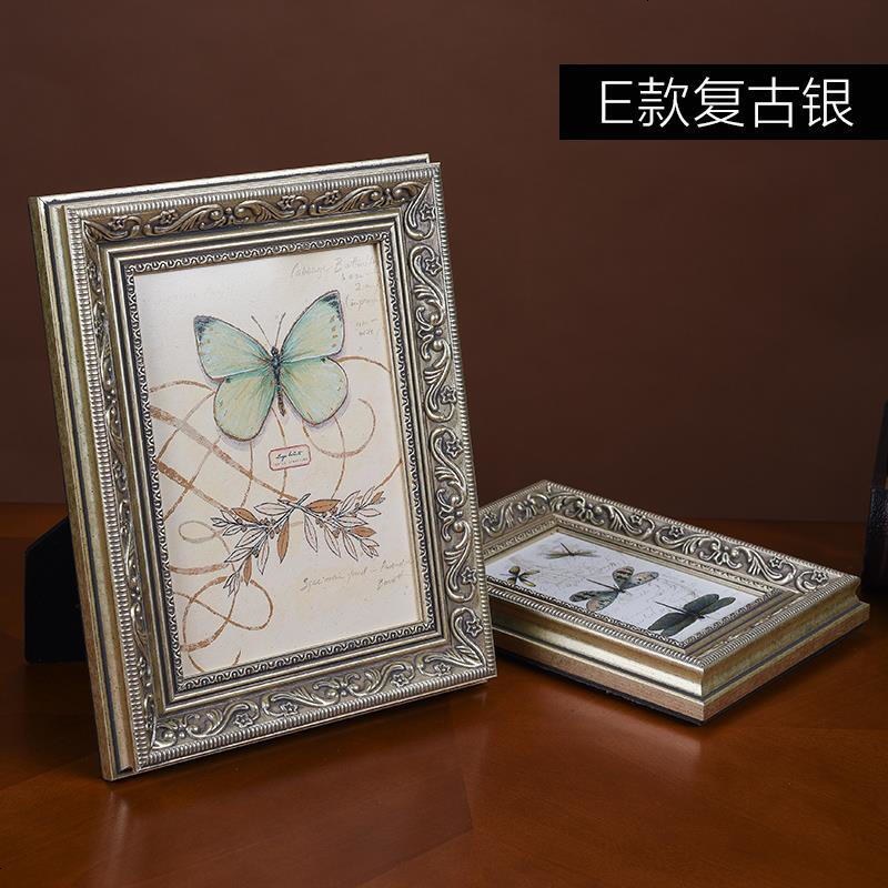 儿童复古版画礼品彩色大韩钻石水晶玻璃北欧卡纸七婚纱照木质婚纱美式A41012