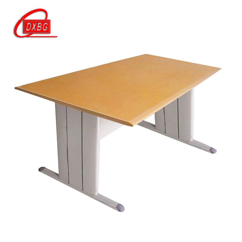 DXBG图书室阅览桌工作桌2000*1000mm橘黄色台面(不含椅)[工厂现做 7天内发货]图片