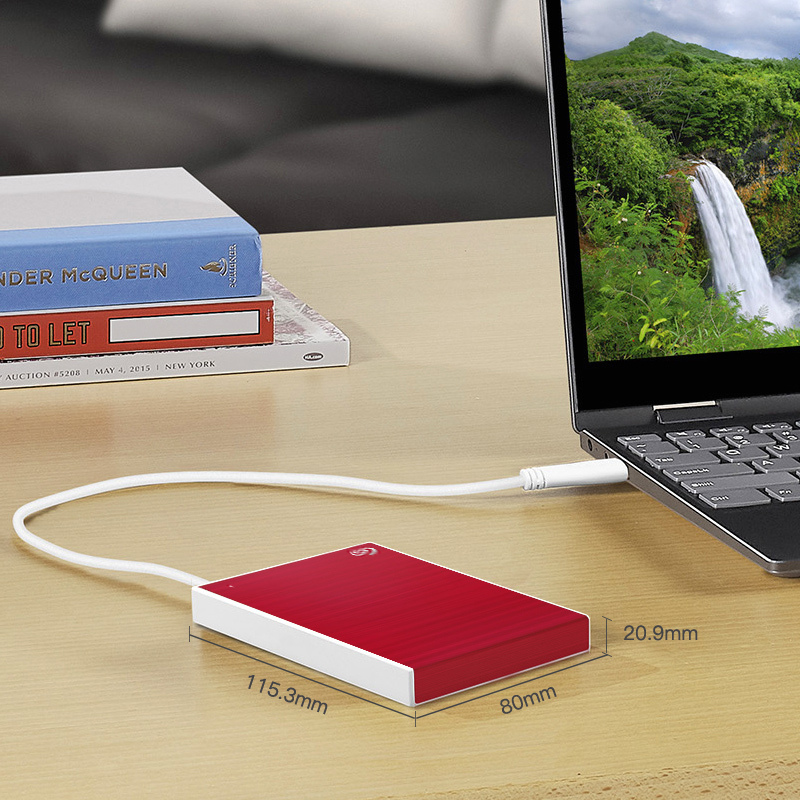 希捷(Seagate) 移动硬盘 USB3.0 铭 2.5英寸金属外壳 兼容Mac 红 5TB