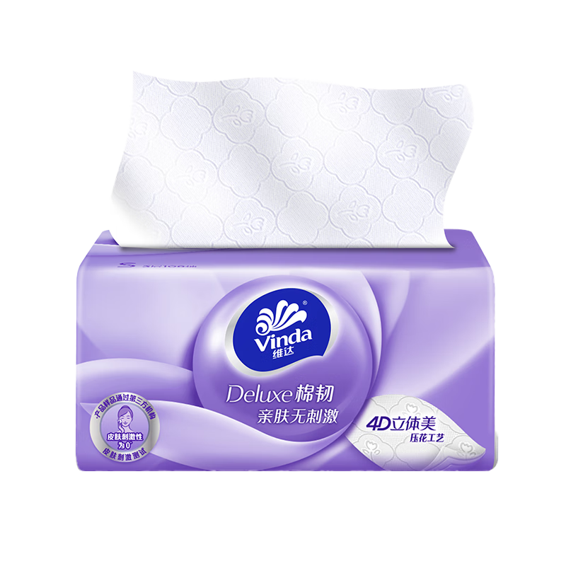 维达(Vinda)维达抽纸3层90抽3包装V2834-A