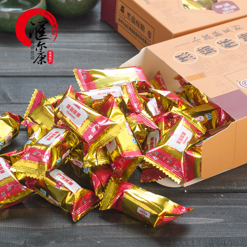 金氏黑猫 小孩酥糖400克/盒 酥心糖喜糖小孩酥8090后糖果喜糖婚糖徐州特产高清大图