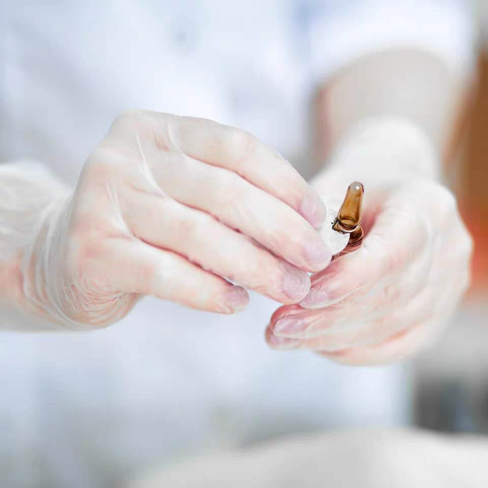 企业定制 英科一次性pvc手套检查医生专用塑料透明胶防护医疗食品100只L号高清大图