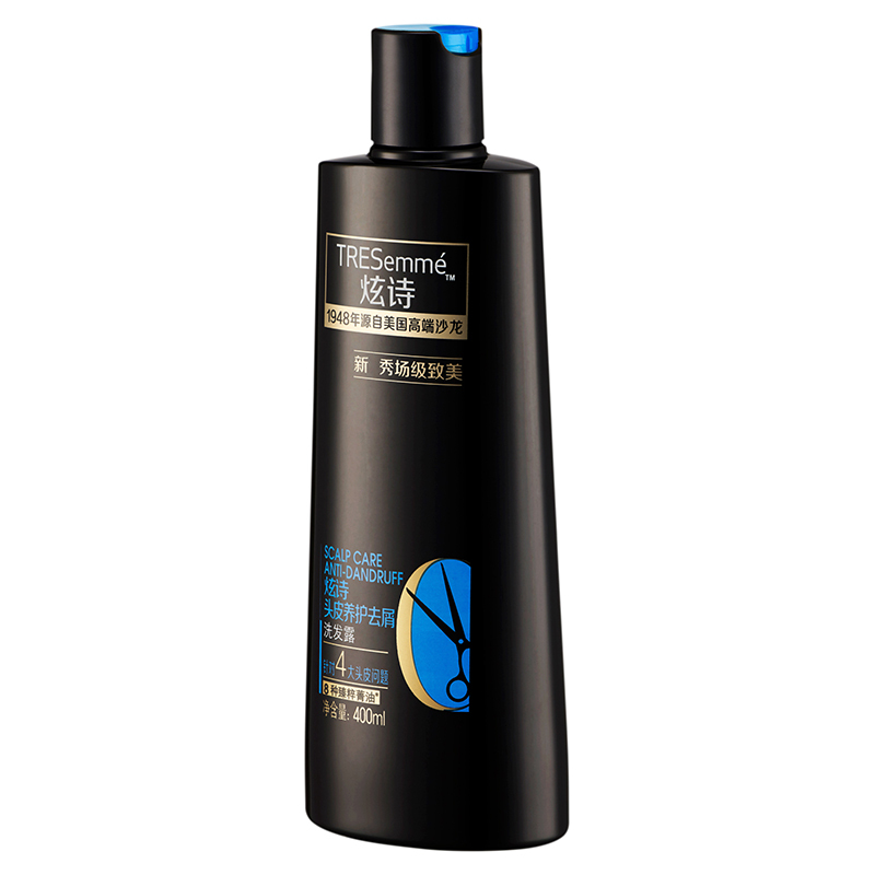 炫诗(Tresemme)头皮养护去屑洗发水400ml 所有发质;干性;油性;受损发质;中性 适合成人[联合利华]