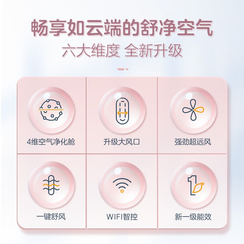 奥克斯(AUX)空调柜机3匹 家用空调变频 新一级能效 立式空调客厅 冷暖KFR-72LW/BpR3AQE1(B1)