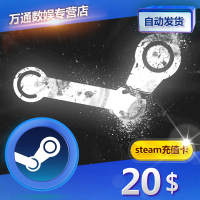 自动发货 steam 充值卡20美元钱包卡20美刀 20美金 统一通用