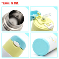膳魔师THERMOS保温杯FFI-403-PP001 紫色儿童吸管杯宝宝便携防漏304不锈钢