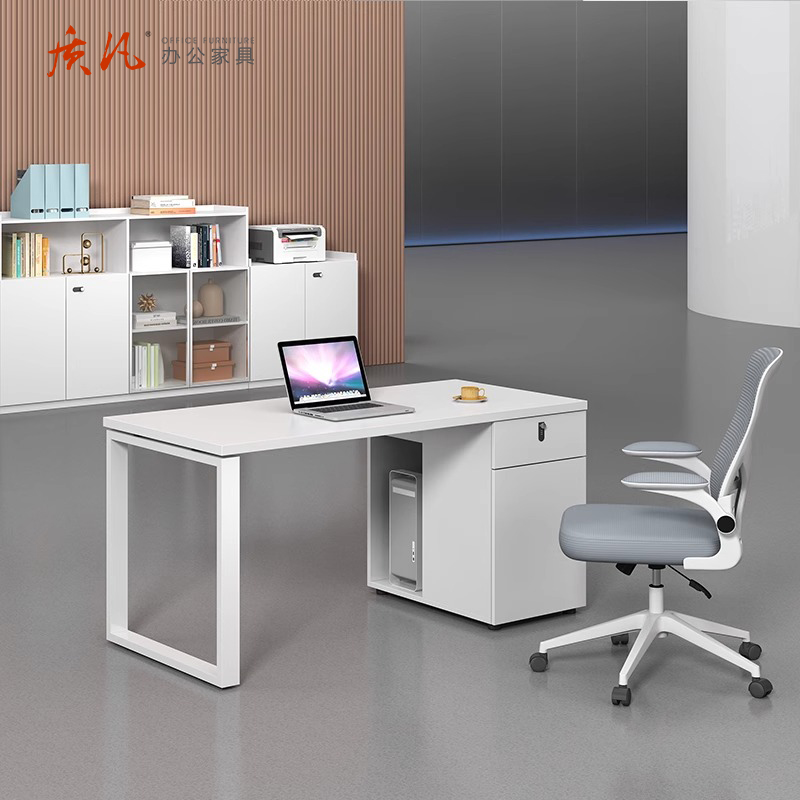 质凡现代简约职员桌面对面两人位1200*1200*750mm/张高清大图