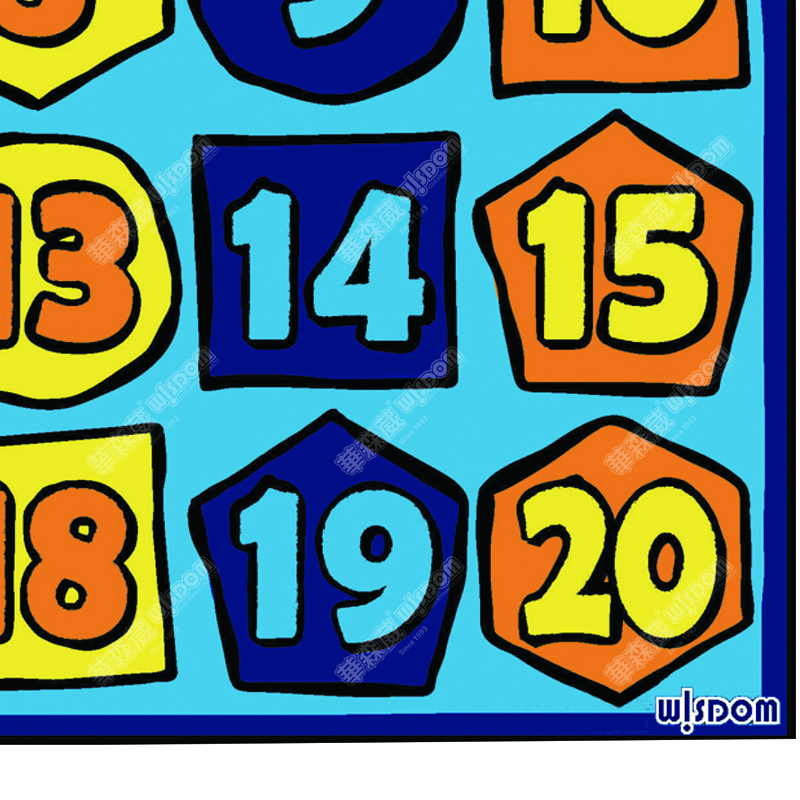 华森葳 跳跳形状教学毯 认识数形教学毯高清大图