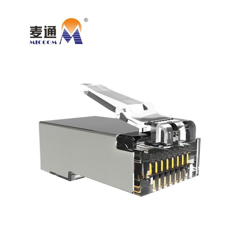 麦通水晶头 超五类RJ-45屏蔽型/个高清大图
