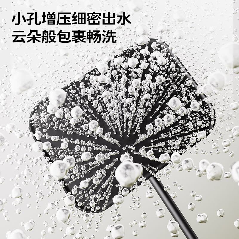 九牧(JOMOO)淋浴花洒套装贴墙大置物钢琴键浴室喷头淋浴器增压喷枪淋雨花洒 [钢琴键增压花洒]36677枪灰图片