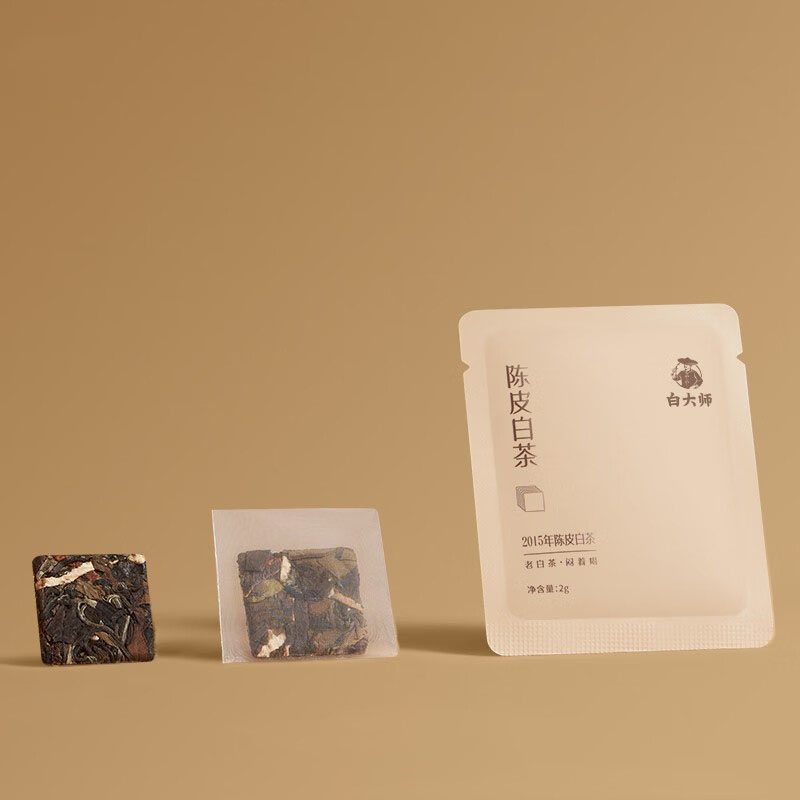 白大师 尊享 2015年陈皮白茶袋泡茶 120g(10gx12)高清大图