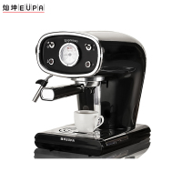灿坤(Eupa)复古意式咖啡机TSK-1163A蒸汽式家用咖啡机半自动煮咖啡壶 黑色