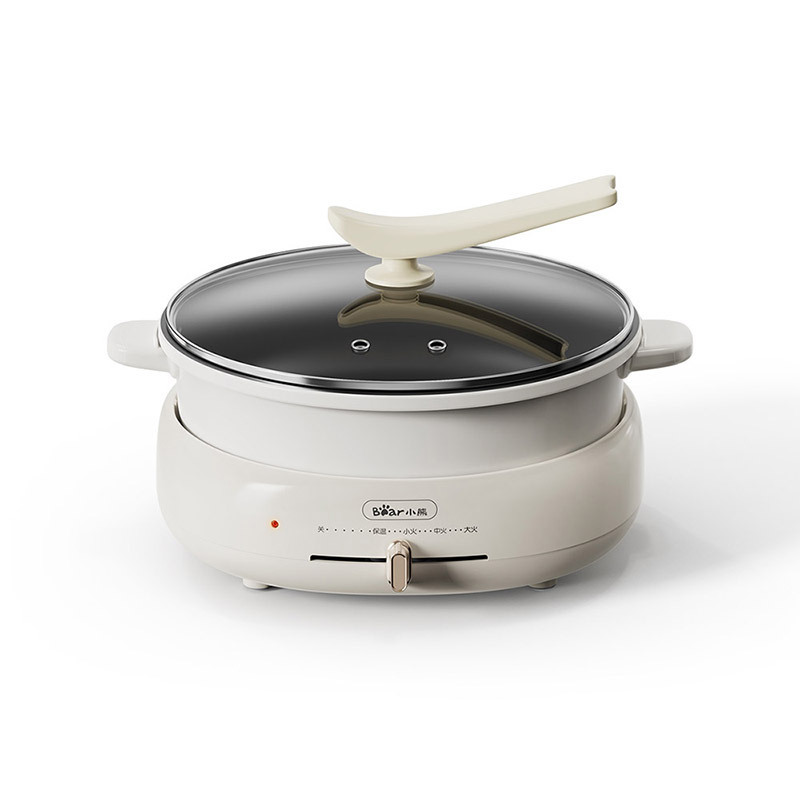 小熊(bear)电火锅电炒锅电煮锅多功能家用分体式焖锅煎锅 电暖锅大