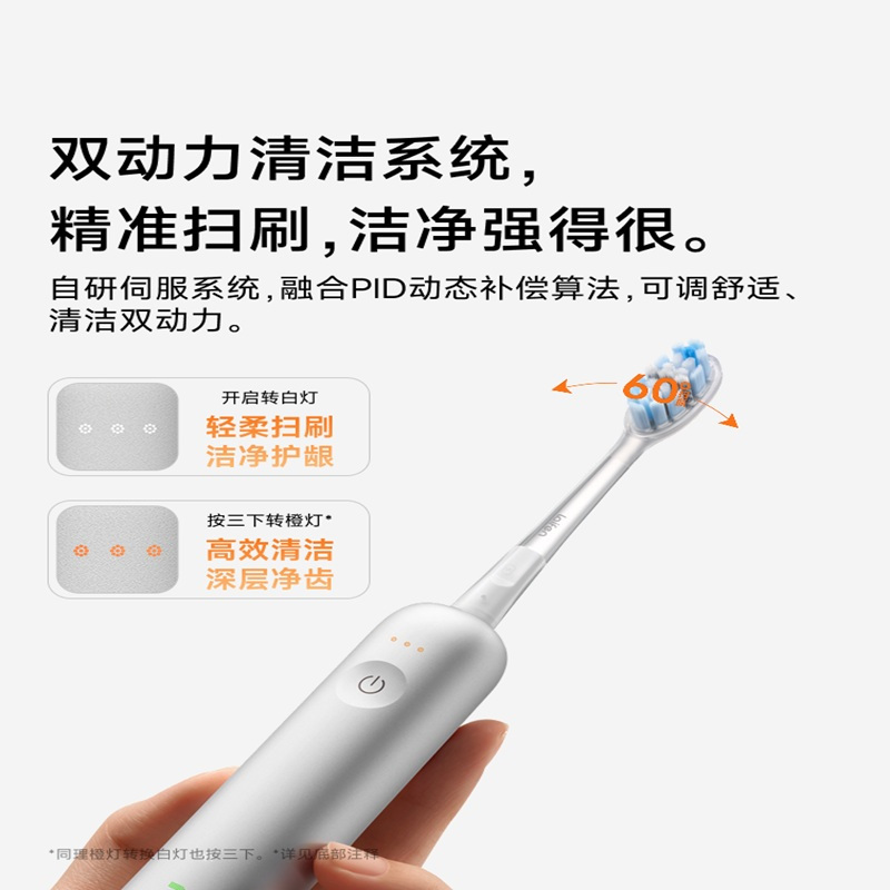 徕芬 电动牙刷 i2铝合金 (银色)(单位:个)