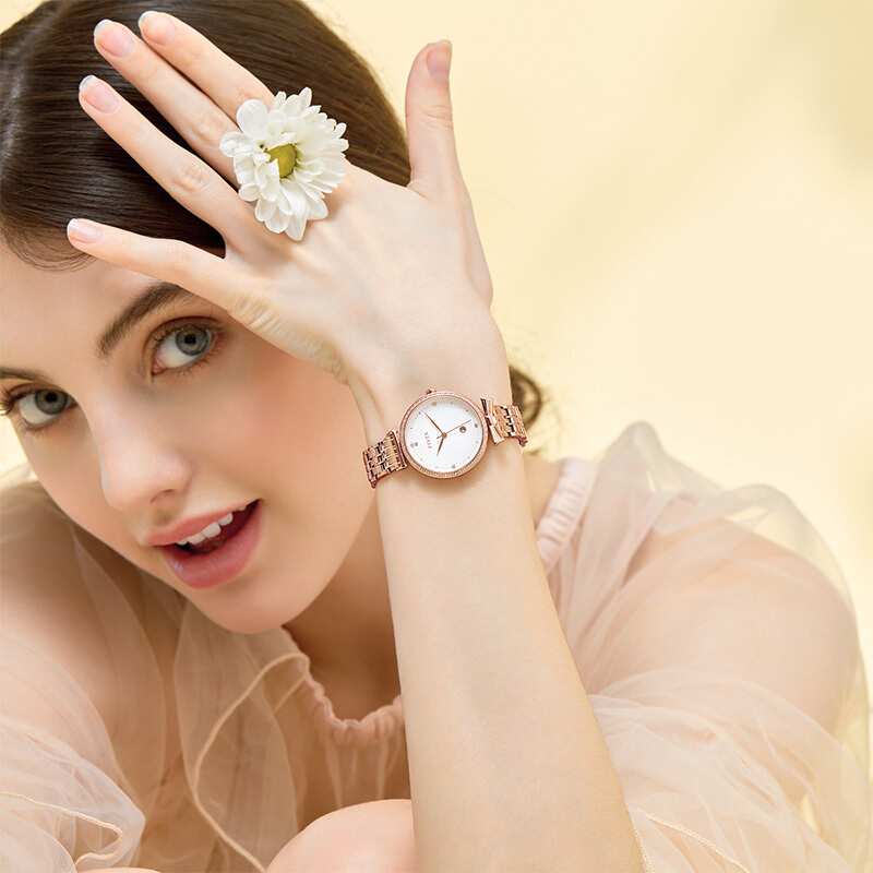 飞亚达young系列石英女士手表简约休闲时尚防水女款腕表dl27000