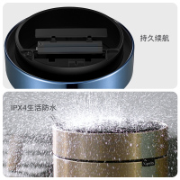 优百纳/Upella 欧式智能自动感应垃圾桶家用不锈钢圆形垃圾桶9L分类办公室垃圾