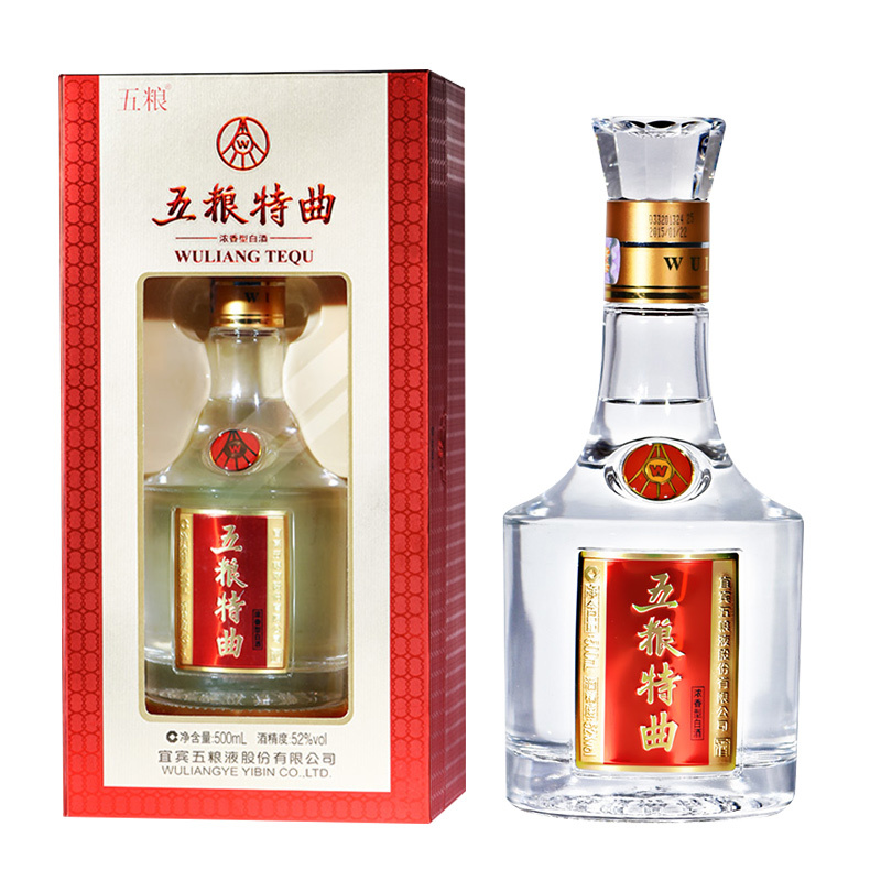 五粮液股份五粮特曲52度浓香型白酒500mL*6瓶白酒整箱装