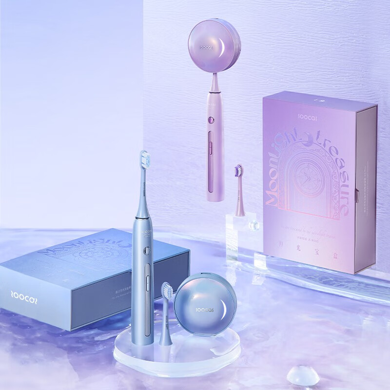 素士电动牙刷 成人杀菌净白免打孔挂墙式声波震动牙刷 X3pro紫高清大图