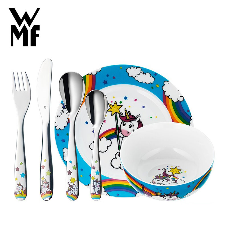 德国wmf福腾宝儿童餐具套装不锈钢餐具卡通餐具宝宝餐具女孩餐具餐刀