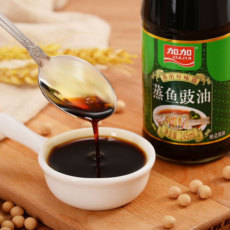 加加 蒸鱼豉油 245ml 酿造酱油 海鲜蒸鱼凉拌蘸食生抽