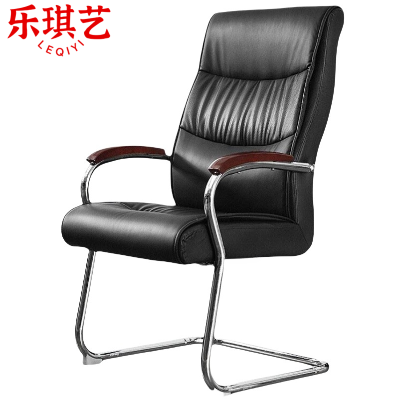 乐琪艺会议椅皮质把高清大图