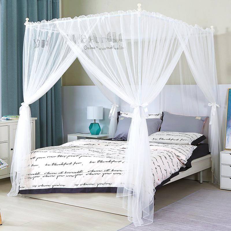 家柏饰corated蚊帐家用18m15m蚊帐公主风睡帐方顶落地蚊帐双人床蚊帐