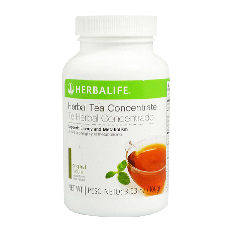 康宝莱(herbalife)草本浓缩速溶茶饮100g/瓶装 美国懒人茶原味 膳食营养补充剂 预售1周后发